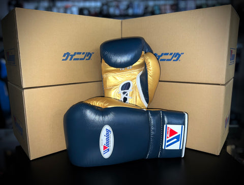 WINNING SPECIAL EDITION BOXING GLOVES NAVY/GOLD