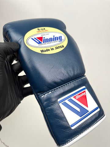 WINNING SPECIAL EDITION BOXING GLOVES NAVY - Bob's Fight Shop