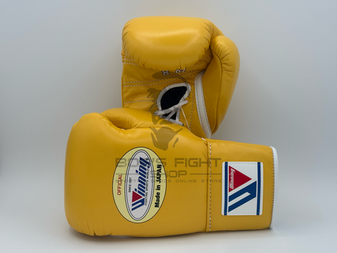 WINNING MS-200 PRO FIGHT BOXING GLOVES YELLOW