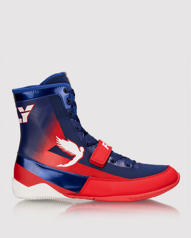 FLY STORM BOXING BOOTS BLUE/WHITE/RED