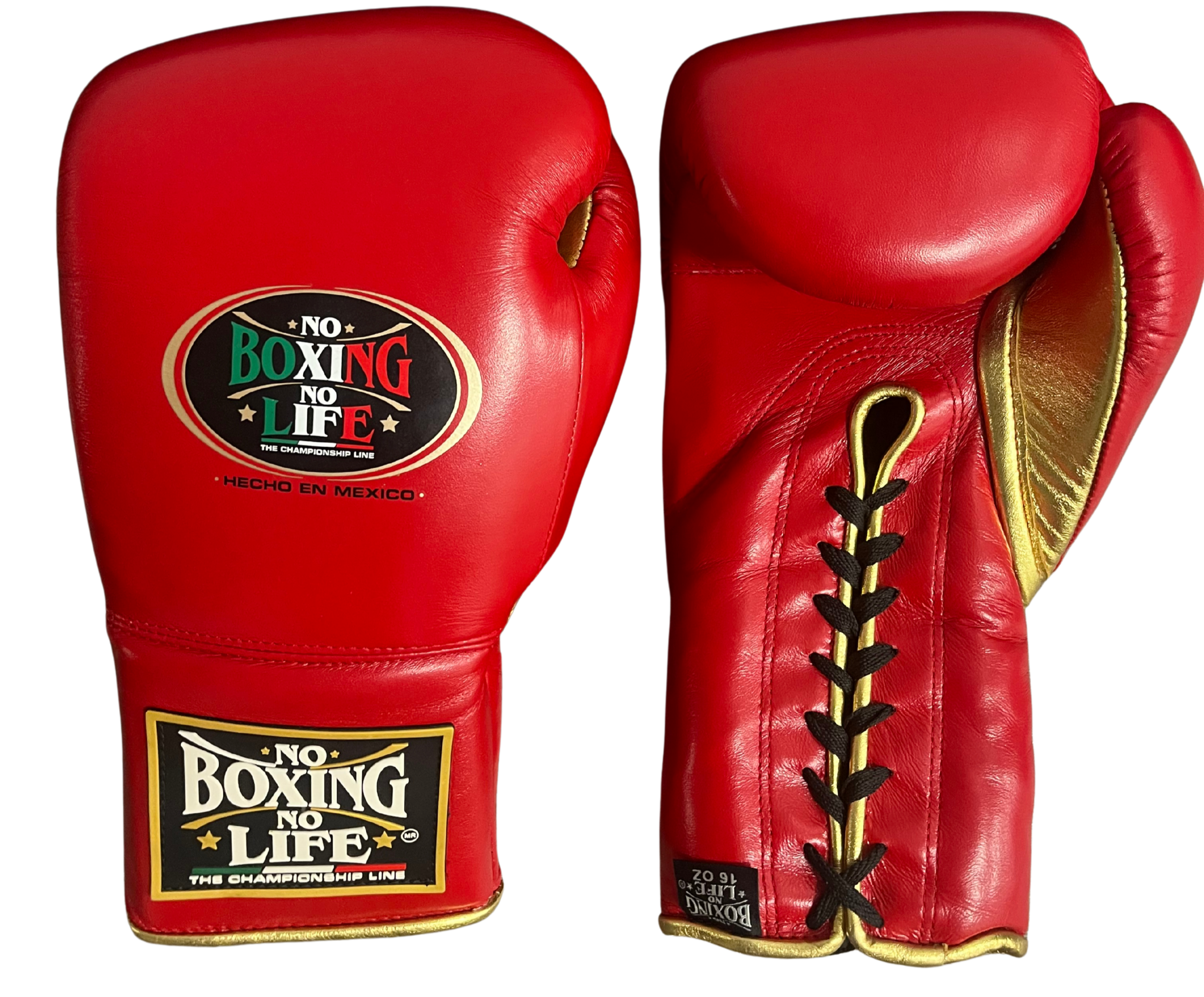 NO BOXING NO LIFE ノーボクシングノーライフ レッド ゴールド NO BOXING NO LIFE CHAMPIONSHIP LINE RED/GOLD | Bob's Fight Shop