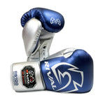 Rival RS-100 Professional Sparring Gloves Blue/Silver - Bob's Fight Shop