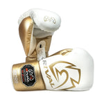 Rival RS-100 Professional Sparring Gloves White/Gold - Bob's Fight Shop
