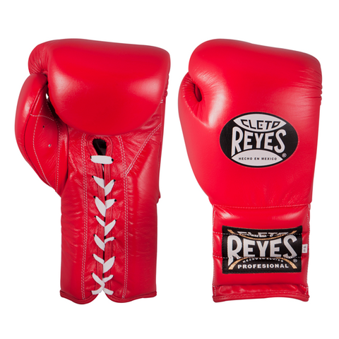Cleto Reyes Lace-up Training Gloves Red - Bob's Fight Shop