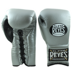Cleto Reyes Lace-up Training Gloves Silver - Bob's Fight Shop