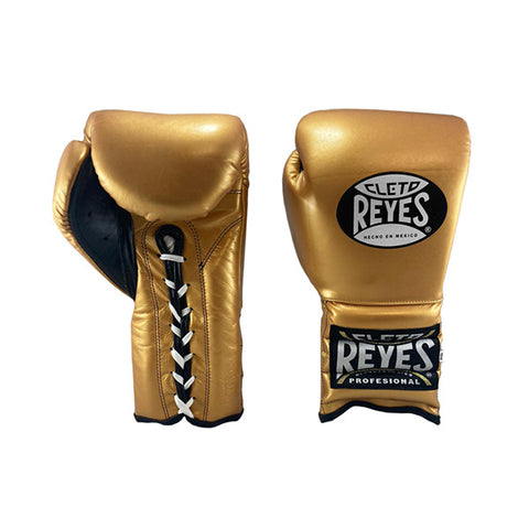 Cleto Reyes Lace-up Training Gloves Gold - Bob's Fight Shop