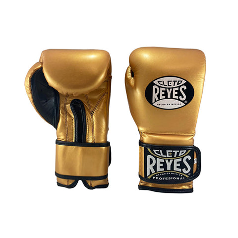 Cleto Reyes Velcro Training Gloves Gold - Bob's Fight Shop