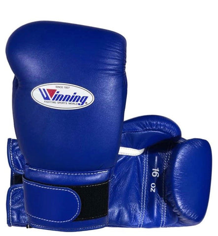 Winning Velcro Boxing Gloves Blue - Bob's Fight Shop